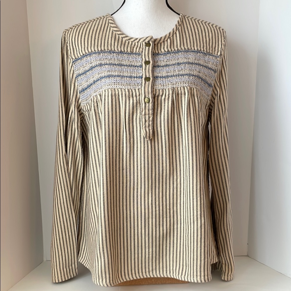 Current/Elliott | Striped Long Sleeve Top